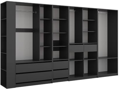Vicco Kleiderschrank Elmo, Anthrazit, 50 x 200 cm