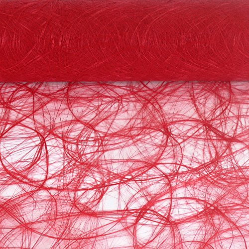 Sizoweb Tischband Rot 25 Meter lang 20cm breit