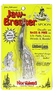 Northland Jaw Breaker Weedless Spoon, 1/2 Oz, Silver Shiner - JBS-11