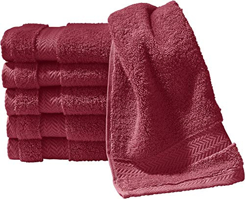 Erwin Müller Gästetuch Friedrichshafen 6er- Pack, 100% Baumwolle Bordeaux Größe 30x50 cm - Premium-Qualität, unvergleichlich saugfähig, hautsympathisch, formstabil (weitere Farben)