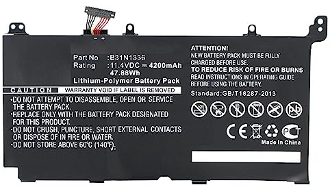 MicroBattery B31N1336 Batterie/Akku – zusätzliche Notebook-Komponenten (Batterie/Akku, ASUS, R553LF, R553LN, R553LN-DM123H, R553LN-DM553H, R553LN-XO078H, R553LN-XO106)