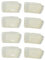 SPEEDWOX RRT4-301 Lot de 8 embouts en caoutchouc de rechange pour pinces à verre standard, pinces à casser, pinces porte-clés, matériel d'installation et de travail pour vitrail