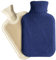 Nicola Spring Hot Water Bottle with Knitted Cover - Navy - 2L Water Bag for Hot and Cold Compress, Leakproof Neck and Shoulder Pain Relief, Feet Warmer