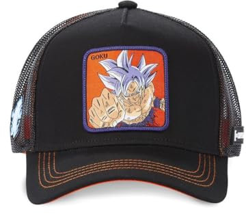 Capslab Goku Dragon Ball Z Black Orange Trucker Cap - One-Size