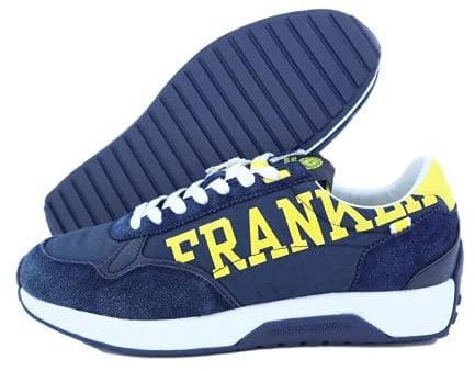 Franklin&Marshall Herren Epsilon Bowl Oxford-Schuh, Navy Yellow, 40 EU