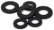 CONPHERON Kunststoff Unterlegscheiben Schwarz Nylon Flach Unterlegscheiben M24×45×3.0 mm,10 pcs