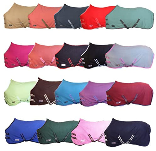 RL24 - Abschwitzdecke mit Kreuzgurt BASICLINE dunkelgrau 115cm