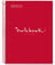 Miquelrius - Notizbuch A4 Punkte Notebook, 1 farbiger Streifen, 80 Blatt liniert mit Punkten (Dots), Papier 90 g/m² mikroperforiert mit 4 Bohrungen für 4 Ringe, Einband aus Karton, Farbe Rot