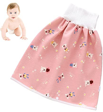 Baby Windelrock, Windelrockshorts Für Kinder Töpfchen Windelhose Trainingsrock Windelshorts Lernhose Wiederverwendbare Baumwolle Hoch Taillierter Lernwindel Bauchschützender Windelrock Für Kinder