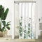 Duschvorhang 90x180cm, Uiiooazy Duschvorhang Schmal Anti Schimmel Grüne Blätter Eukalyptus Grau Pflanzen Klein Duschvorhänge Wasserdicht Polyester Stoff Waschbar Bad Vorhang mit 6 Haken für Badezimmer