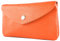modamoda de P11 Portefeuille en cuir pour femme, taille M, fabriqué à la main en Italie, Orange, m, Petit porte-monnaie léger