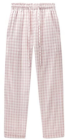 HomyComy Pantalon de Pyjama Femme Bas de Pyjama 100% Coton Confortable Pantalons long d'Intérieur Détente