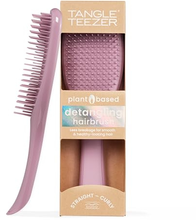 Tangle Teezer Plant-Based Ultimate Detangler Brush, Dry & Wet Hair Brush, Eliminates Knots & Reduces Breakage for All Hair Types, Earthy Purple