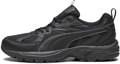 PUMA Unisex Milenio Tech Sneaker, Black-Shadow Gray, 40 EU