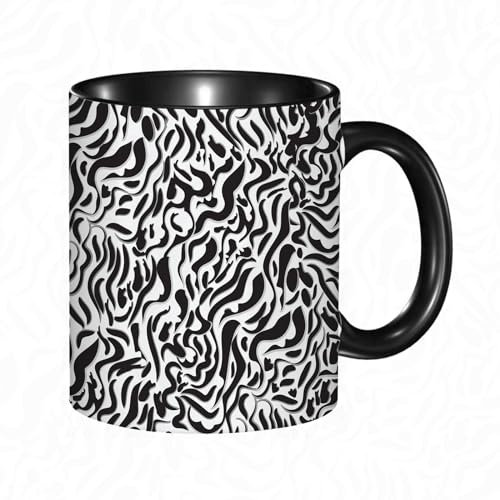 Mug Humour Tasse drôle,Trendy Mix peau d'animal imprime zèbre safari afrique motif ,Idée Cadeau Original Amis Couple Amoureux Collègue Frère Sœur Mari Femme Fiancés pour Anniversaire St Valentin Noël