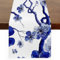 Japanischer Tischläufer mit Kirschblüten, waschbar, 122 cm lang, für Küche, Esstisch, Dekoration für Couchtisch, Esszimmer, Hochzeit, Party, Urlaub, Dekoration, 33 x 121 cm