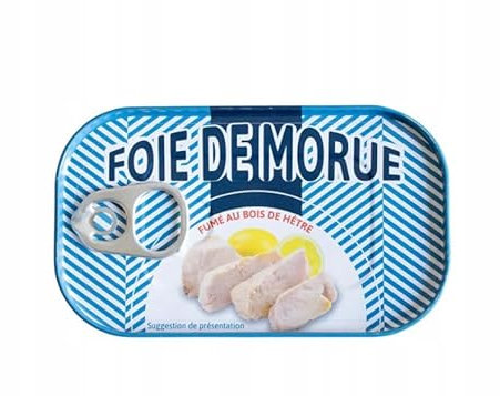 Foie de morue Dorschleber in eigenem Saft und Öl 121g
