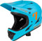 7 iDP M1 MTB Mountainbike Kinder Vollvisierhelm leicht belüftet (Blau/Orange, Jugend Medium)