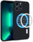 MyGadget Cover [ MagSafe ] per Apple iPhone 13 Pro - Custodia in Silicone Morbido a Doppio Strato – Case con Protezione Fotocamera & Fodera Interna - Nero
