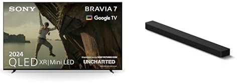 SONY BRAVIA 7 QLED (XR l Mini LED) 65 Pouces 4K HDR Google Smart TV (2024) et BRAVIA Theatre Bar 8