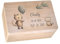 Geschenkfreude Erinnerungsbox Baby Personalisiert - 30x20x14cm - UV-Druck - Individuelle Baby Aufbewahrungsbox - individuelle Erinnerungskiste aus Holz - Einzigartige Geschenke zur Geburt - Tiger