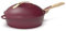 COOKUT - La Fabuleuse poêle 8 en 1 - PETIT MODELE 24 cm – Un seul ustensile qui remplace poêle, casserole, sauteuse - 2 poignées amovibles, panier vapeur/friture, spatule en bois - RUBIS