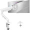 ELIVED Gaming Monitor Arm Halterung für 13-32 Bildschirme (2-9 kg), Höhenverstellbarer Gasfederarm mit VESA 75/100mm, Neigbar/Schwenkbar/360° Drehbar, Weiß, EV6011W