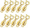 KSJEHW 10 Stück Magnetverschluss Kette 925 Sterling Silber Armband Verschluss Magnetverschluss für Ketten Halskette Armband DIY Jewellery Making Accessories(Gold)