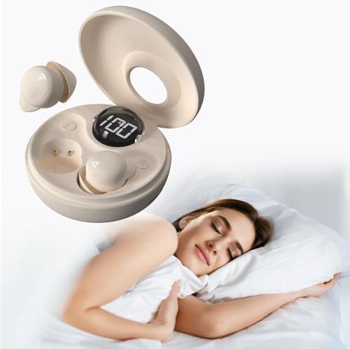 ANSTEN Bluetooth Sleep Headphones, Small Design Sleep Earbuds with Noise Blocking, Wireless Ear Buds with Power Indicator for Sleeping Work