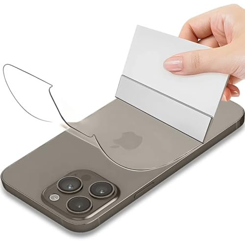 SRSRROP 3 Stück Rückseite Schutzfolie für iPhone 16 Pro 6.3, Zurück Hydrogel Folie, Flexible TPU-Displayschutzfolien Film [nicht glas]
