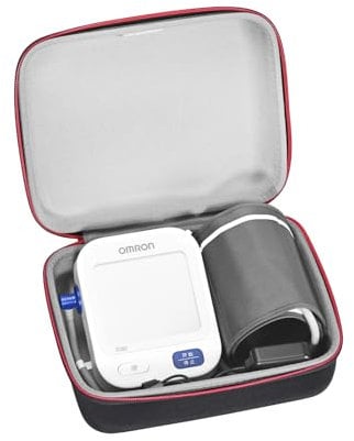 RLSOCO Tasche für OMRON X2 Smart+/X2 Basic/X4 Smart/X3 Comfort/M300/M3 Comfort/M2 Basic Oberarm Blutdruckmessgerät (nur Tasche)
