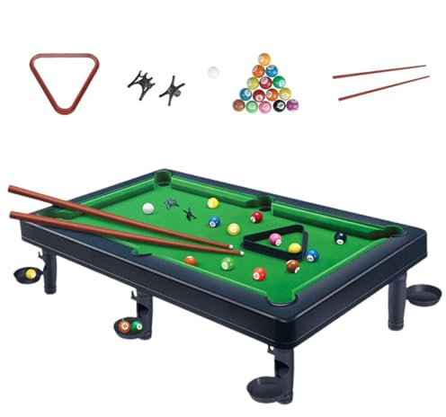 table de billard, table de billard, Ensemble de billard de table de jeu de billard, Jouets éducatifs jeux de piscine, table de billard portable avec balles et bâtons, table de billard jeux d'intérieur