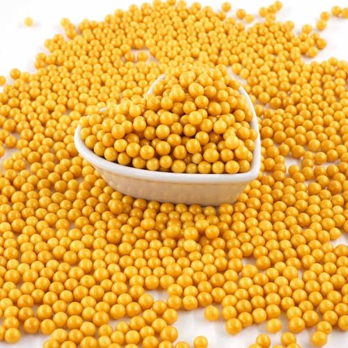 STREUSEL GLÜCK Zuckerperlen gold 40g Zuckerstreusel Kindergeburtstag Geburtstag Weihnachten Muttertag Hochzeit Tortendeko Torte Cupcakes Muffins Christmas Plätzchen