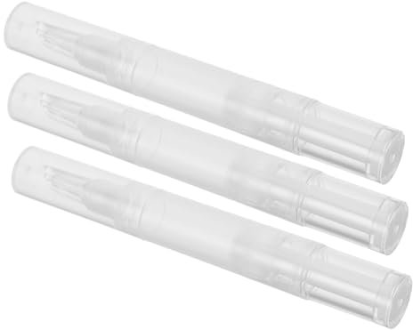 Baluue 3pcs Empty Twist Pen Makeup Nail Oil Pen Foundation Lip Gloss Refillable Container Applicator for Manicure Travel