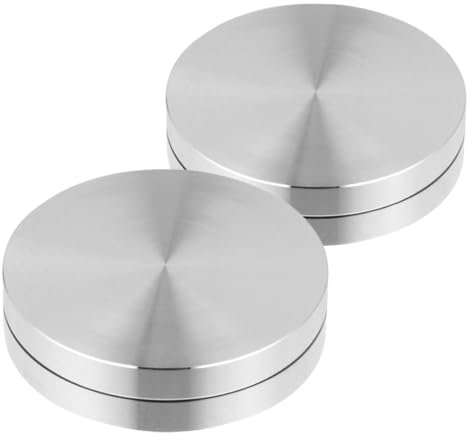 CLISPEED 2stücke Drehbares Tablettständerlager Aus Aluminiumlegierung Tortenständer- Drehbarer Dessertständer Rundes Tortentischlager Für Gebäck Und Cupcakes