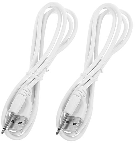 QUMIIRITY 2Pcs Charging Cable USB to Adapter Replacement USB Charger Cord for Instruments Portable and Easy to Use Protects Against Over and Over Voltage