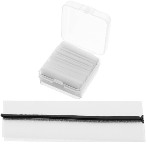 PRETYZOOM Selbstklebende Wimpernstreifen und 40 Stück in Schwarz Fiber Material für Natürliche Wimpernverlängerung Stark Haftender Klebestreifen für Intensives Augen Make Up