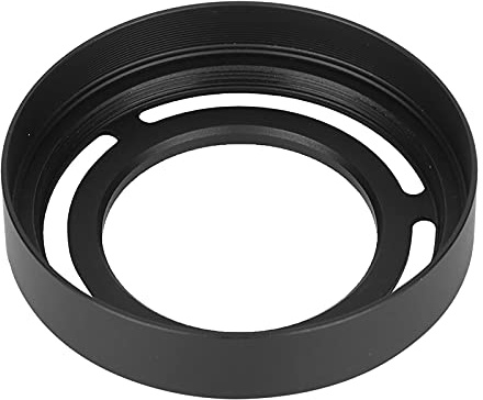 Tomantery Robuste, Abnehmbare Kamera-Gegenlichtblende aus Legierung für Fuji /X20/X30, Verhindert Versehentliche Schäden bei Outdoor-Fotografie für Fuji /X20/X30 (Schwarz)