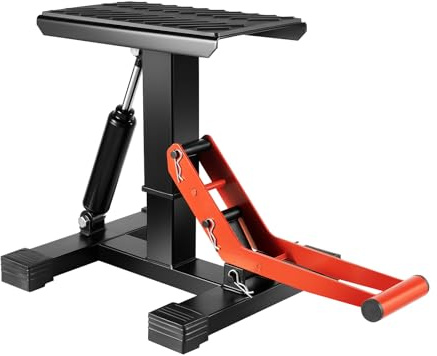 Cavalletto professionale universale per motocross, carico massimo 400 kg, altezza regolabile, supporto moto per garage, officine, officine di riparazione