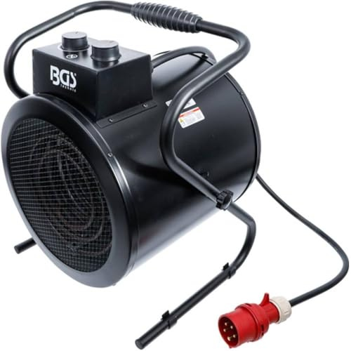 D-Work Ventilateur Chauffant Électrique 9 kW - 42,5 x 55,4 x 44 cm - Puissance Élevée et Chauffage Rapide