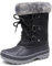 DREAM PAIRS Bambini Ragazza Stivali da Neve Inverno Stivaletti Impermeabile Antiscivolo Caloroso Stivali Ragazzino,Size 35,Nero,Forester