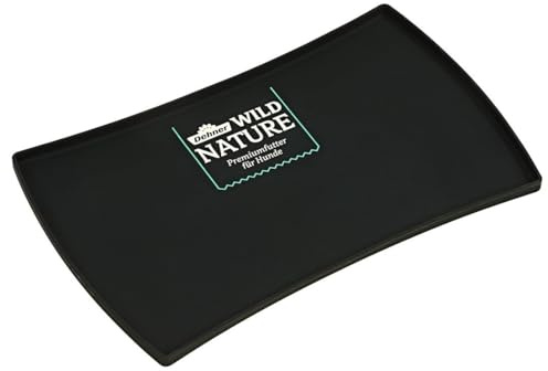 Dehner Wild Nature Napfunterlage, ca. 48 x 30 x 1.5, Silikon, anthrazit