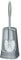 WENKO Simple Toilet Brush Holder Grey, Gray, 40 x 12.5 x 12.5 cm