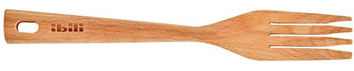 Ibili Tenedor Madera 30 CM, Stainless Steel, Beige, 30 x 4 x 1 cm