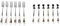Wrendale Set of 6 Forks & by Royal Worcester Tea Spoons S/6