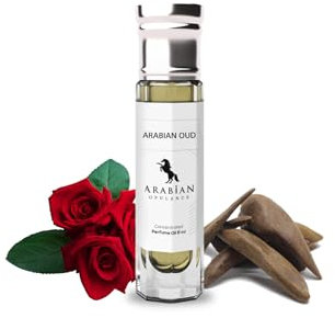 Arabian Opulence FR306 ARABIAN OUD Roll-on Perfume Oil | Concentrated Fragrance Body Oil | Long Lasting Oil Based Perfume for Men and Women | Travel Size Alcohol-Free Perfume Oil Bottle (6ml)