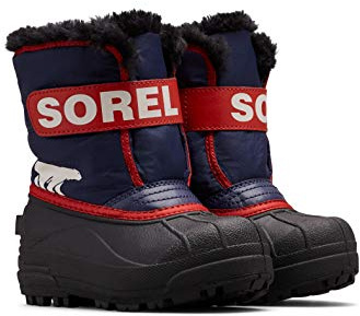 Sorel Snow Commander Boot, Stivali Invernali, Unisex - Bambini e ragazzi, Nocturnal/Sail Red 2023, 30 EU