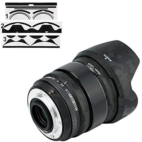 Autocollant de protection anti-rayures pour objectif Fujifilm XF 16 mm f/1.4 R WR - Autocollants 3M - Noir