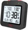 infactory Funkreisewecker: Digitaler Reise-Funkwecker mit Thermometer, Datum, Dual-Alarm, schwarz (Wecker Digital, Wecker Thermometer, Mehreren)