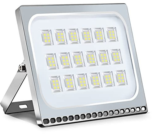 Viugreum LED Strahler Außen 100W 8000 Lumen 6500k Kaltes Weiß Fluter Außenstrahler Super Bright IP67 Scheinwerfer Flutlicht Außenleuchte Gartenstrahler